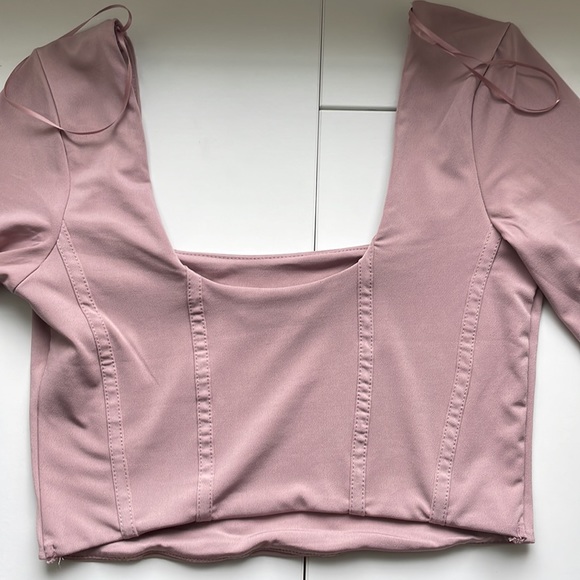 Pink Long Sleeve Corset - Picture 3 of 3